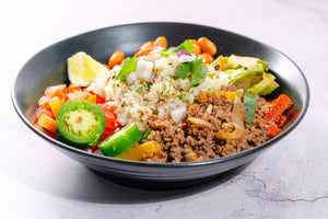 Chipotle Style Ground Beef Rice Bowl