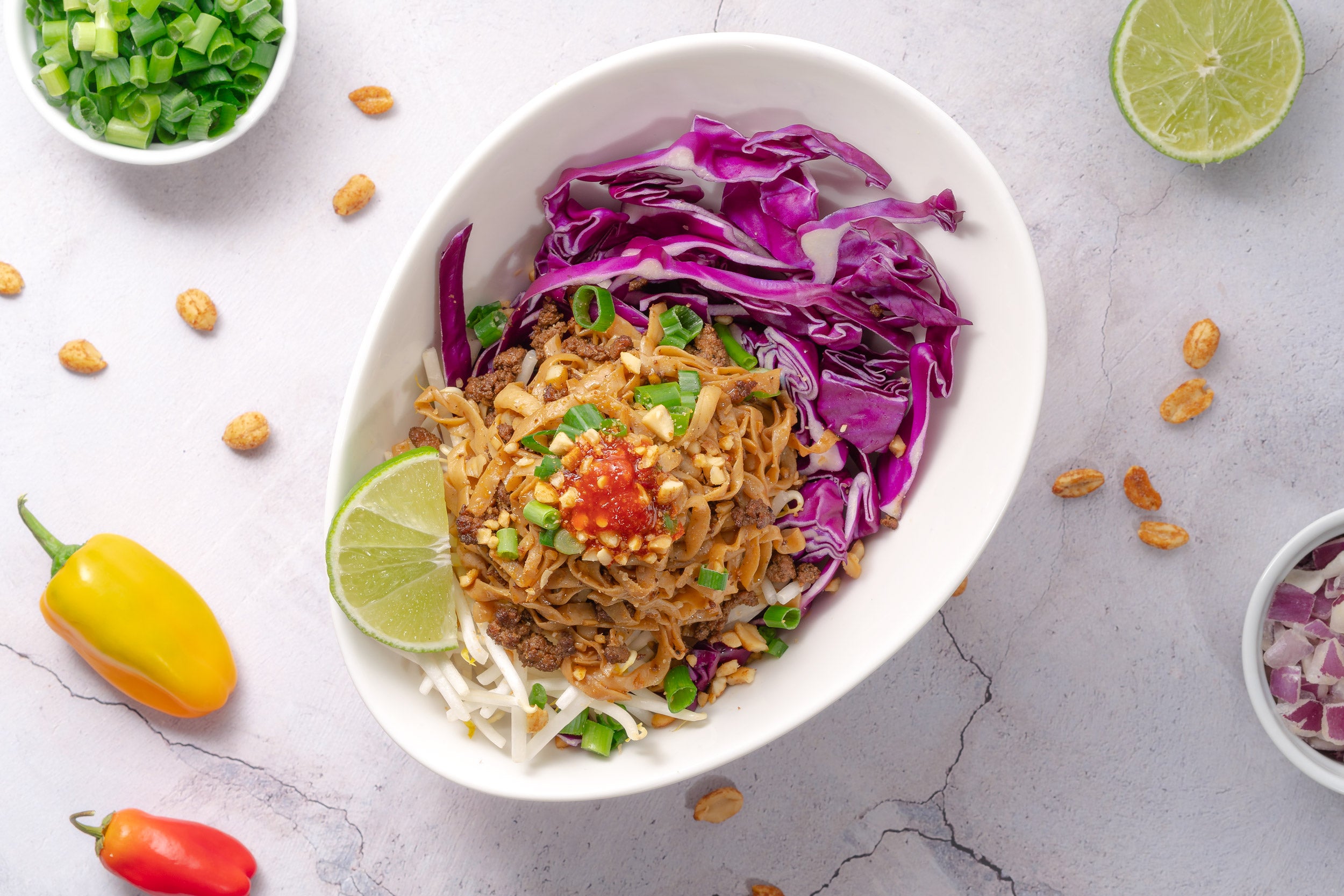 Recipe - Ground Beef Pad Thai - Well Lean