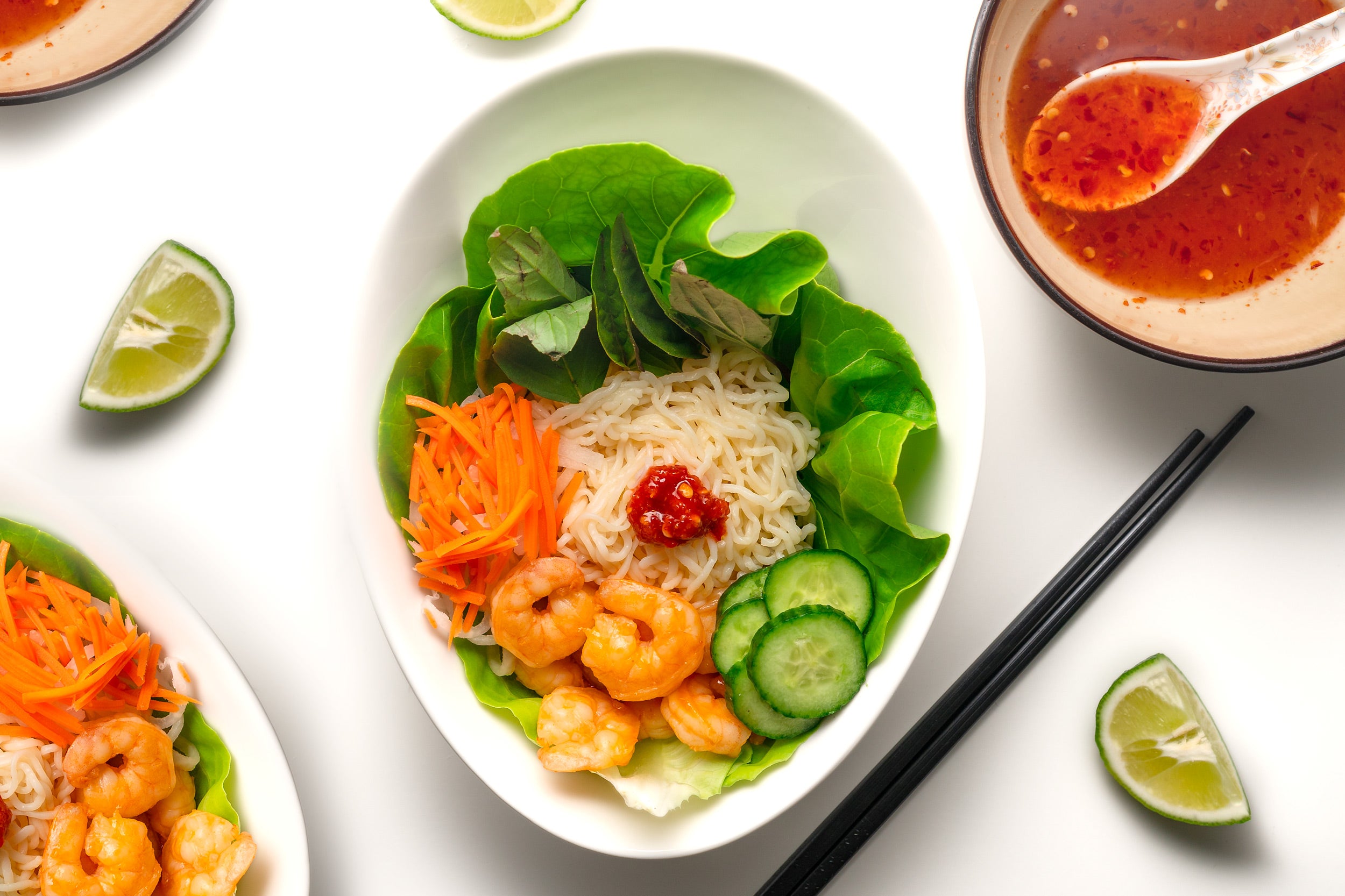 Recipe - Healthy Vietnamese Shrimp Vermicelli - Well Lean