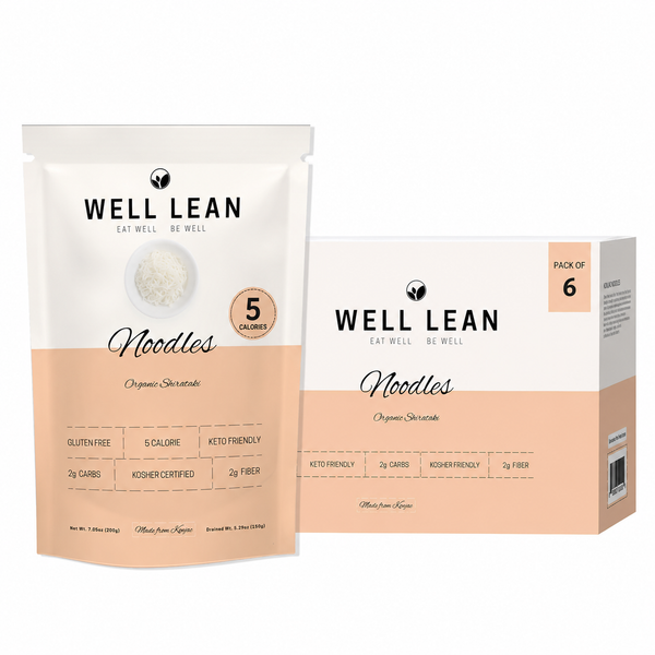 Organic Well Lean Shirataki Konjac Noodles - Pack of 6