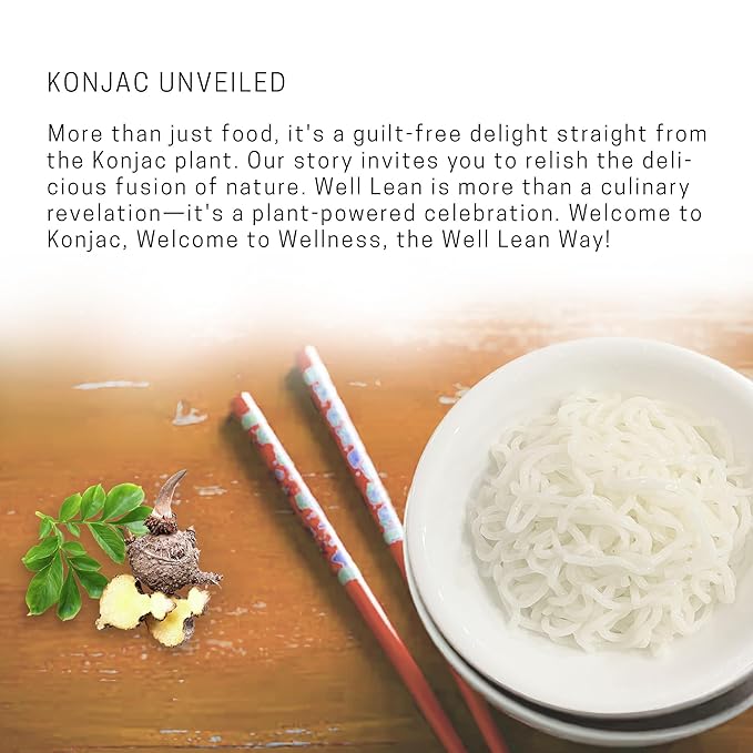 Organic Well Lean Shirataki Konjac Noodles & Rice - Trial Pack of 2