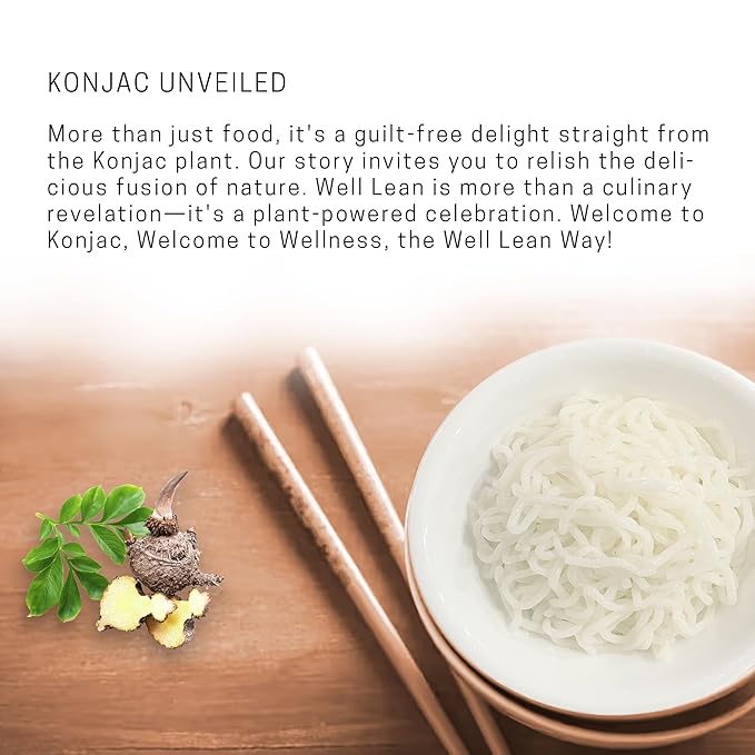 Organic Well Lean Shirataki Konjac Noodles - Pack of 10