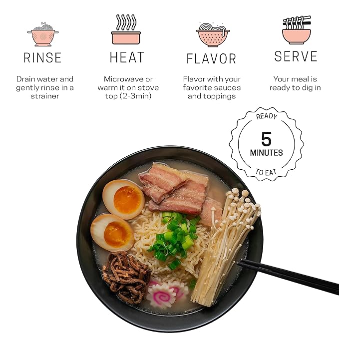 Organic Well Lean Shirataki Konjac Noodles - Pack of 10