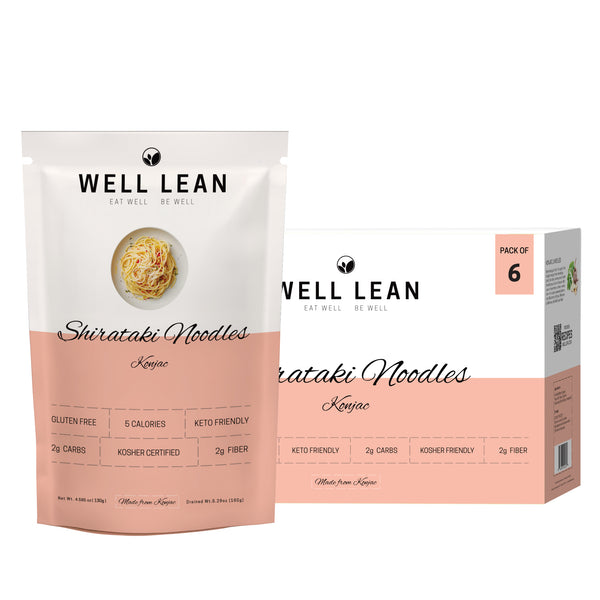 Organic Well Lean Shirataki Konjac Noodles - Pack of 6