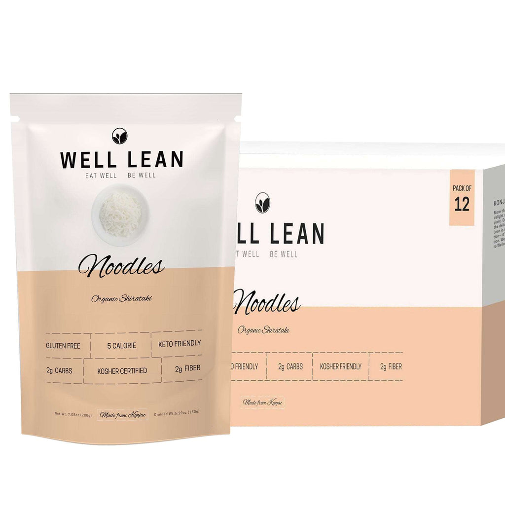 Organic Well Lean Shirataki Konjac Noodles - Pack of 12